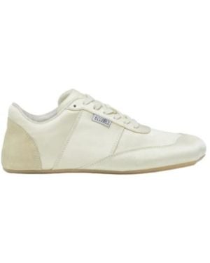 MM6 by Maison Margiela Logo Patch Lace-Up Trainers - White