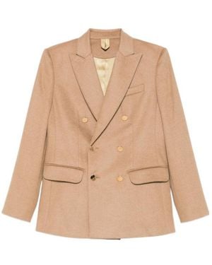 Max Mara Long-Sleeved Suit Jacket - Natural
