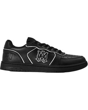 Amiri Low-Top Leather Skate Sneaker - Black