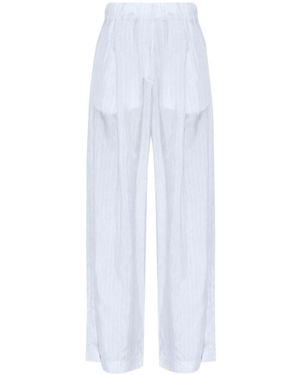 Dries Van Noten Pila Wide-Leg Pants - White