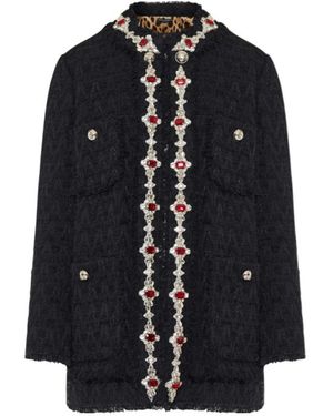 Dolce & Gabbana Crystal-Embellished Jacket - Blue