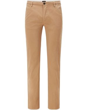 BOSS Light Camel Chino Trousers - Natural