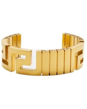 Versace Greca Cuff Bracelet - Metallic