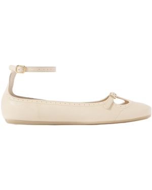 Chloé Leather Ballet Flats - Natural