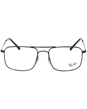 Ray-Ban Square Frame Glasses - Metallic