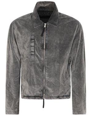 Thom Krom Washed Collar Jacket - Gray