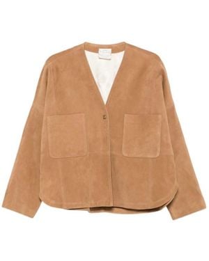 forte_forte Suede Jacket - Natural