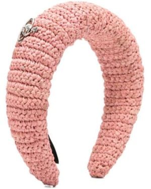 Vivienne Westwood Raffia Headband - Pink