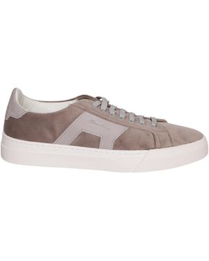 Santoni Lace-Up Low-Cut Skate Shoes - Brown