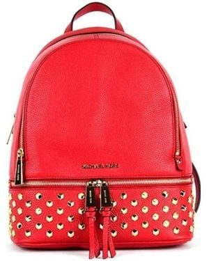 Michael Kors Rivet Detail Backpack - Red