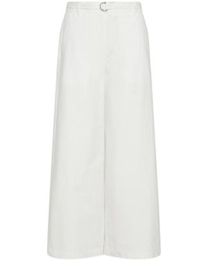 Marella Parachute Canvas Trousers - White