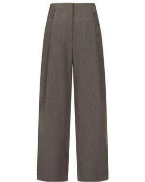 Amomento Straight Tuck Pants - Gray