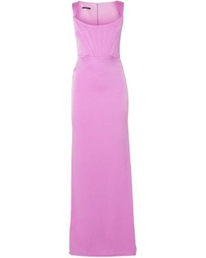 Alex Perry Satin Crepe Gown - Pink