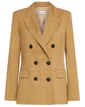 Marella Semi-Fitted Blazer - Natural