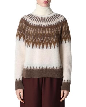 Roberto Collina Fair Isle-Knit Roll-Neck Jumper - Multicolour
