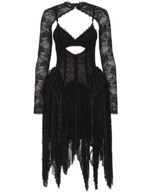 Zimmermann Valiant Lingerie Mini Dress - Black