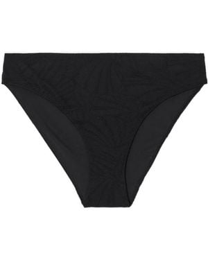 Loulou de Saison Hephaistos Stretch-Cloqué Bikini Briefs - Black