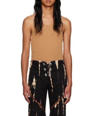 Dion Lee Bichrome Jersey Crepe Vest - Black