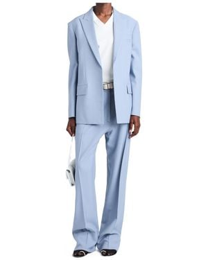 Proenza Schouler Long-Sleeved Suit Coat - Blue