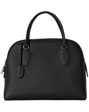The Row India 10.00 Leather Tote Bag - Black
