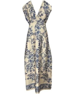 Liu Jo V-Neck Sleeveless Maxi Dress - White