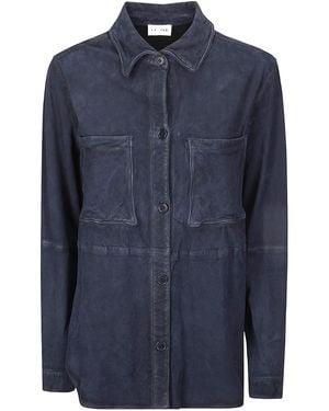 P.A.R.O.S.H. Patch-Pocket Button-Up Shirt - Blue