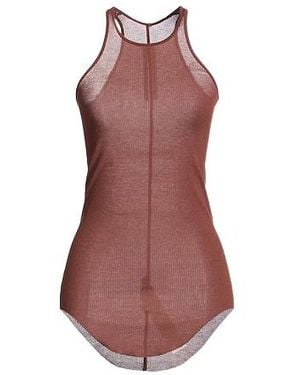Rick Owens Solid Sleeveless Undershirt - Purple