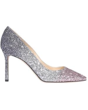 Jimmy Choo Pointed Logo High Heels - White