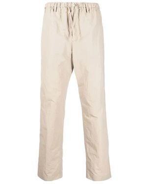 Nanushka Elasticated-Waist Straight-Leg Trousers - Natural