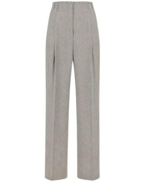 Alberta Ferretti Casual Pants With Belt Loops - Gray