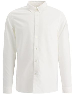A.P.C. Buttoned Long-Sleeved Shirt - White