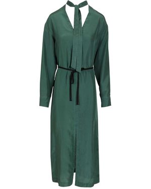 Barena Quintana Belted Midi Dress - Green