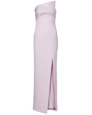 Roland Mouret Ruffled Strapless Gown - Purple