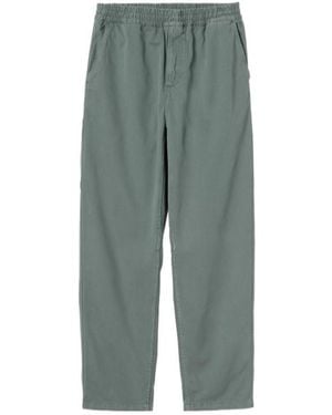 Carhartt Elasticated Waistband Straight Leg Trousers - Grey