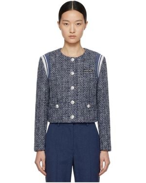 Marissa Chiara Long-Sleeved Casual Jacket - Blue