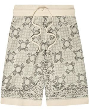 Amiri Simple Cotton Mixed Shorts - Gray