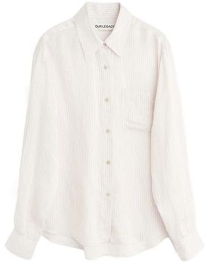 Our Legacy Forever Striped Shirt - White