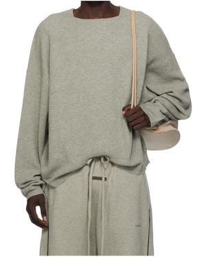 Fear Of God Waffle-Knit Dropped-Shoulder Jumper - Grey