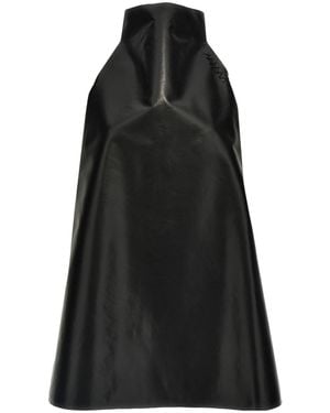 Marni Two-Toned High-Neck Trapeze Dress - Black