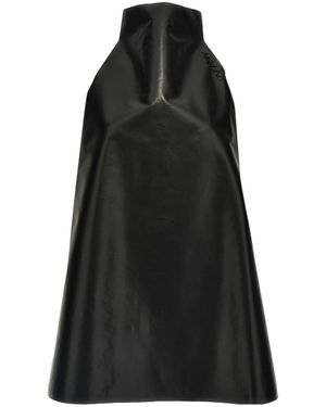 Marni Two-Toned High-Neck Trapeze Dress - Black