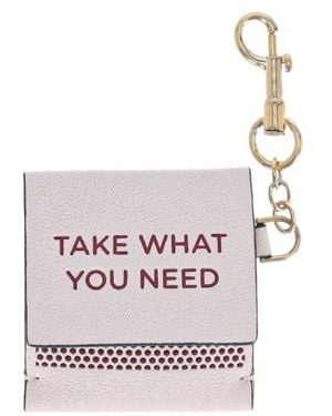 Anya Hindmarch Book Match Charm Wallet - White