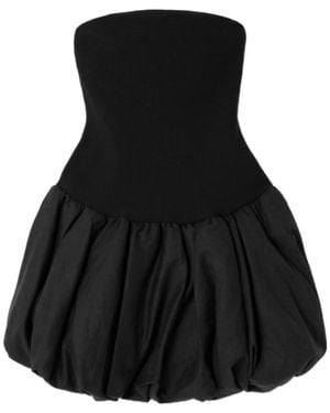 Jonathan Simkhai Pollie Strapless Stretch Recycled-Knit And Linen-Blend Mini Dress - Black