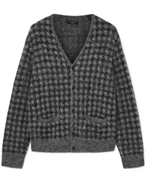 AllSaints Zain Wool Blend Cardigan - Grey
