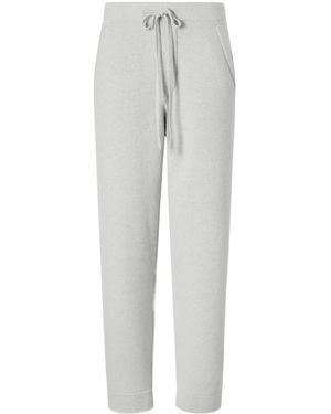 God's True Cashmere Zinc Cashmere Straight-Leg Drawstring Trousers - Grey