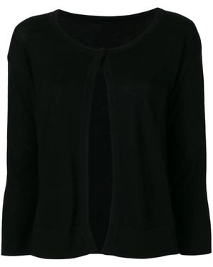 Lela Rose One Button Cardigan - Black