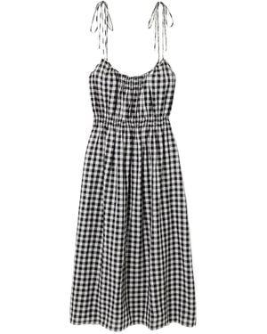 Doen Leslie Tie-Front Dress - White