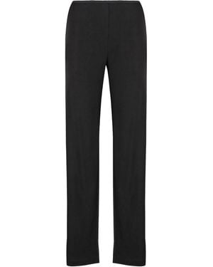 Helmut Lang Fluid Straight-Leg Trousers - Black