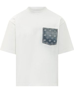 DSquared² Monogram Loose Fit T-Shirt - White