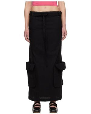 OPEN YY Canvas Skirt - Black