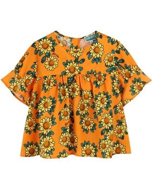 KENZO Floral Top - Orange
